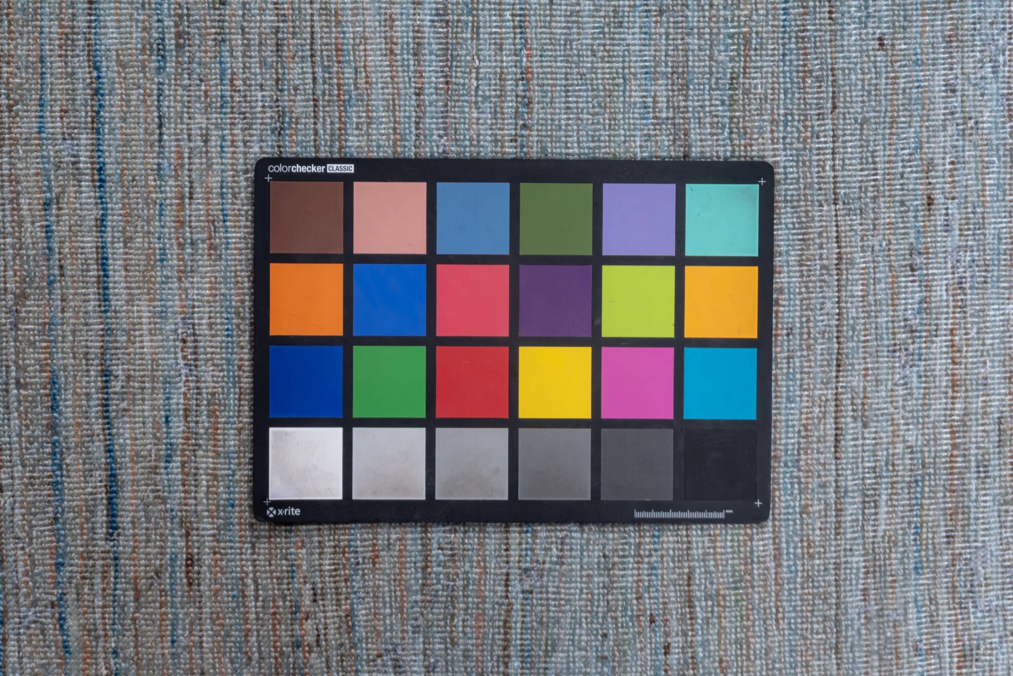 7' x 9' one-of-a-kind handmade vintage Oushak rug. Color palette: blue, dark gray, dim gray, gray, light blue, light gray