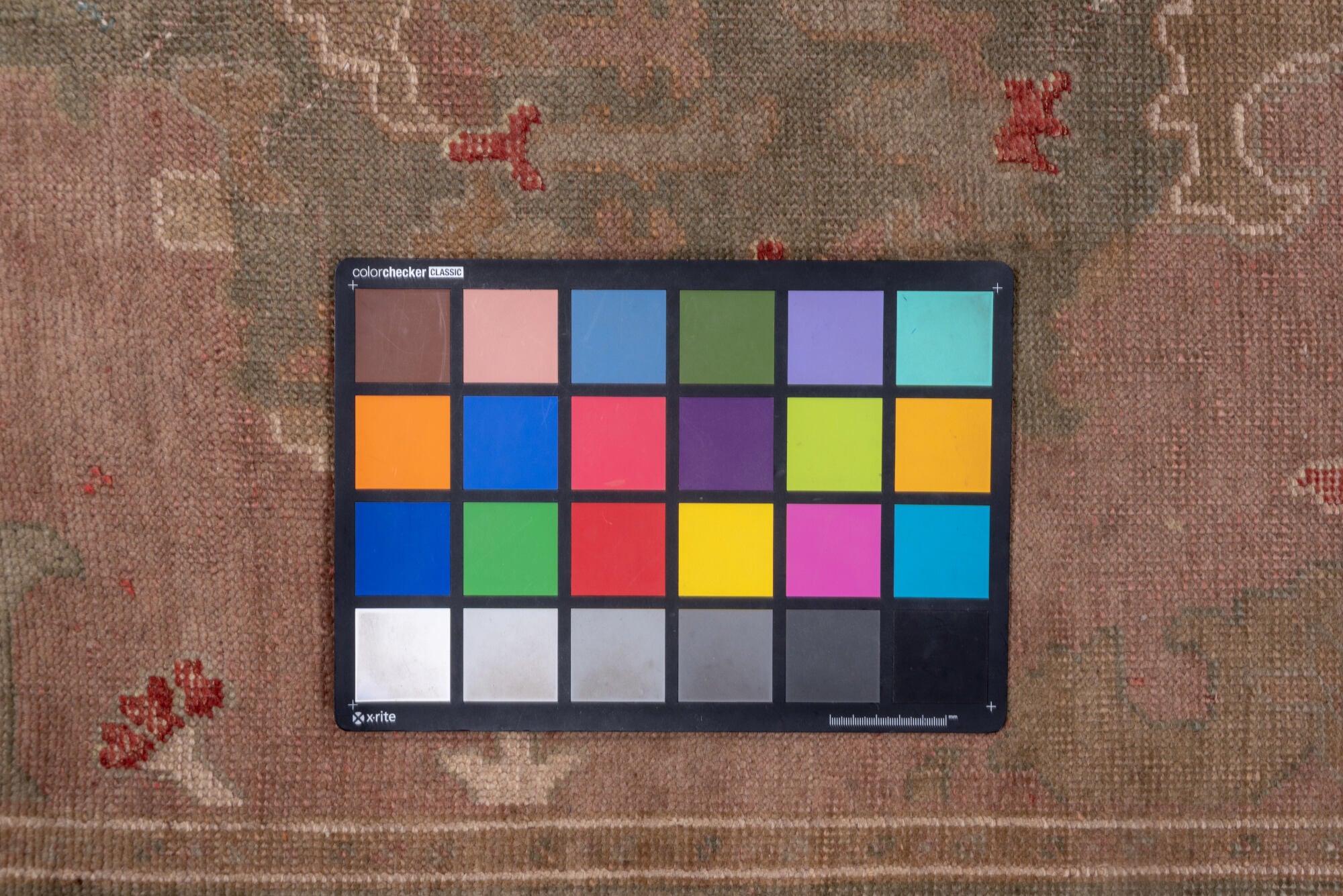 4' x 16' one-of-a-kind handmade vintage Oushak runner rug. Color palette: brown, gray, off-white, pink, red, snow, white