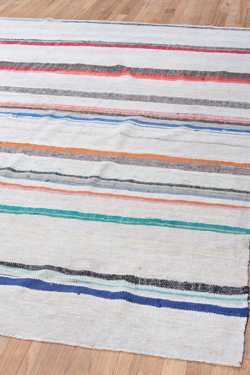 Vintage Rag Rug Area Rug (6' x 8')