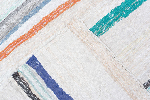 Vintage Rag Rug Area Rug (6' x 8')