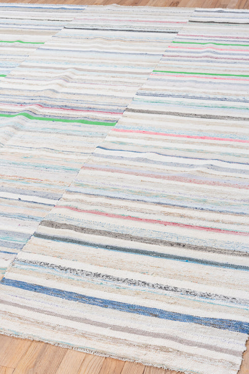 Vintage Rag Rug Area Rug (7' x 10')