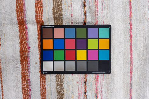 Antique Rag Rug Area Rug (7' x 8')