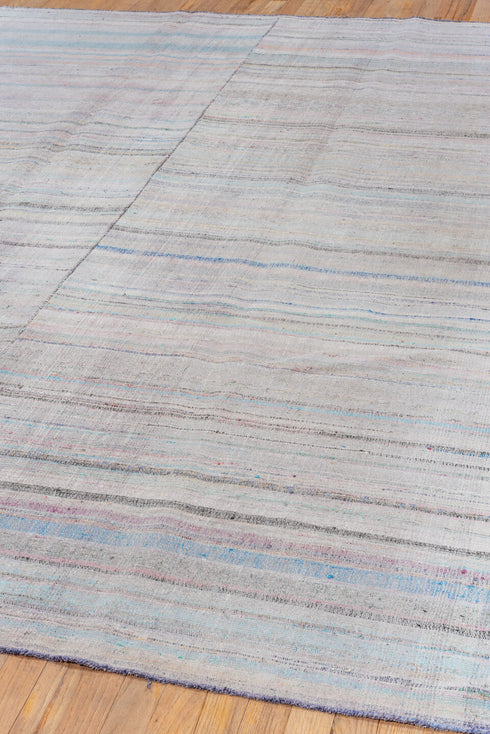 Antique Rag Rug Area Rug (6' x 9')