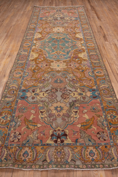 Antique Agra Runner Rug (4' x 13')