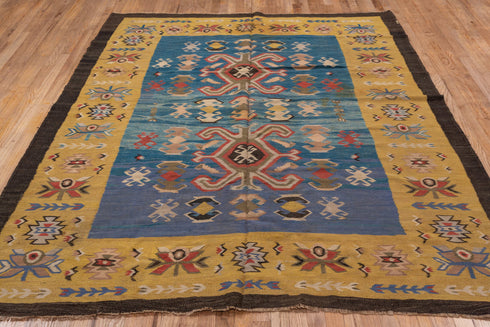 Antique Besserabian Area Rug (6' x 8')