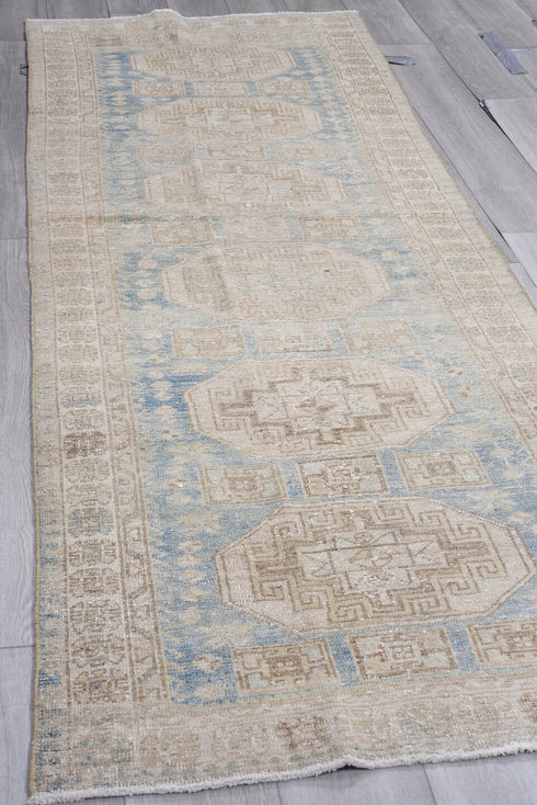 Antique Oushak Runner Rug (3' x 9')
