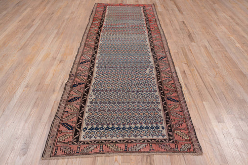 Antique Malayer Runner Rug (4' x 10')