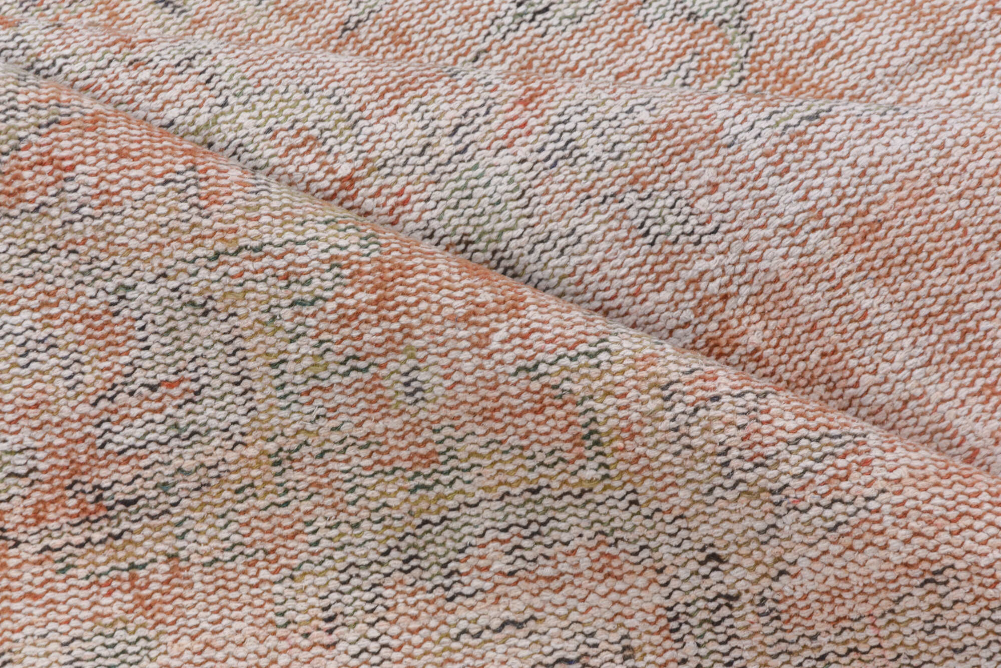 6' x 9' one-of-a-kind handmade vintage Oushak medium size rug. Color palette: dark gray, gainsboro, gray, light gray