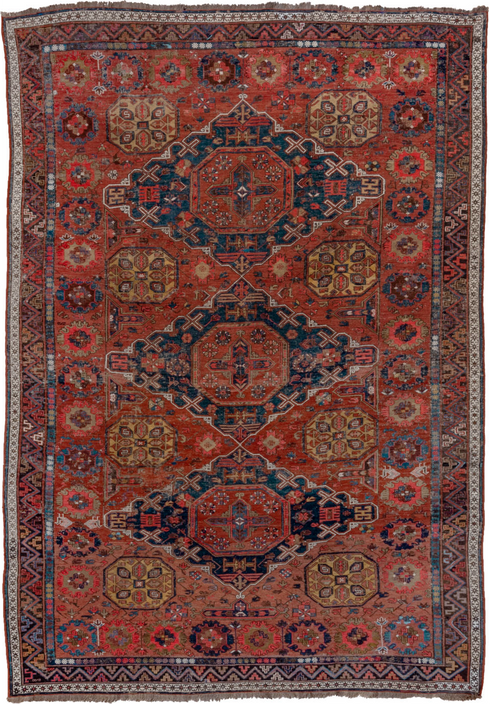 Antique Sumak Area Rug (6' x 9')