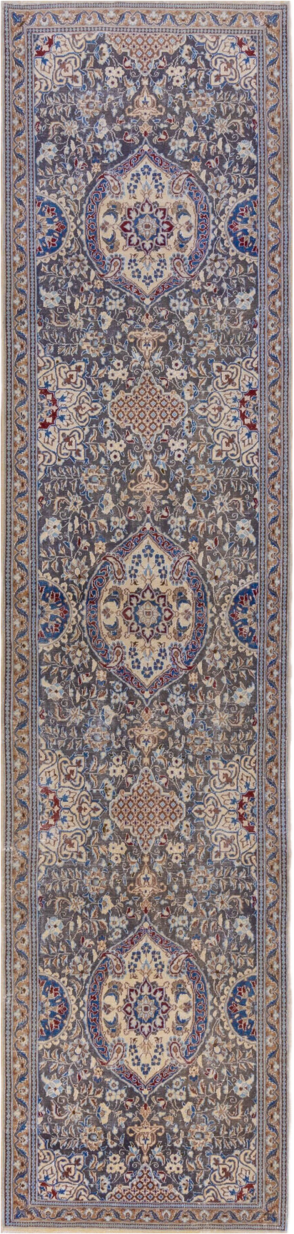Vintage Naiin Runner Rug (3' x 12')