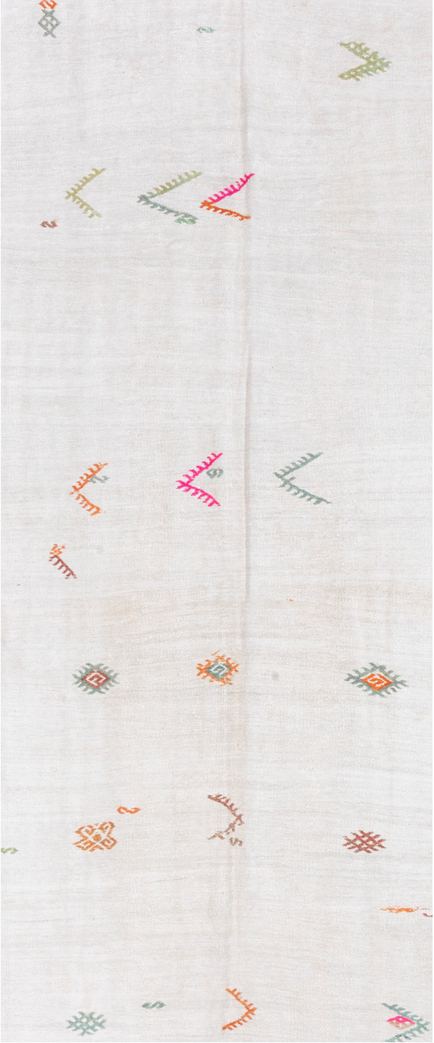 Vintage Hemp Kilim Area Rug (5' x 13')