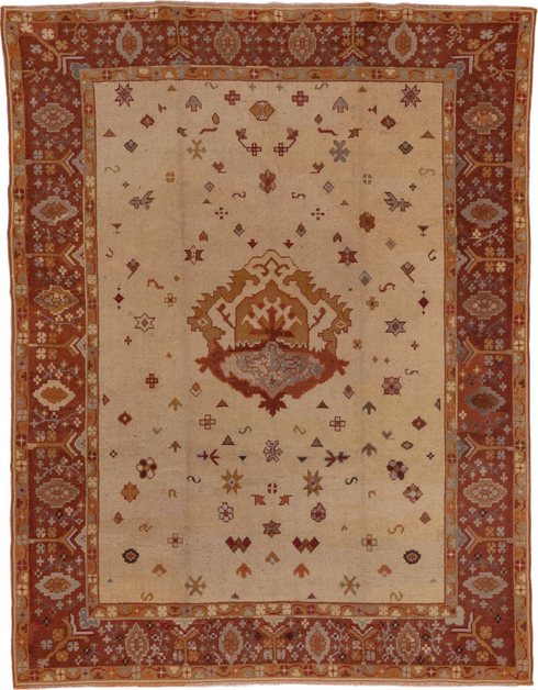 Antique Oushak Area Rug (8' x 10')