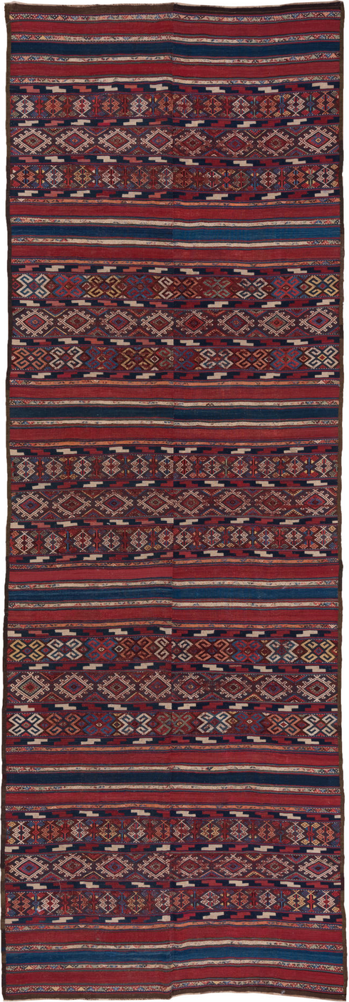 Antique Kilim Area Rug (5' x 15')