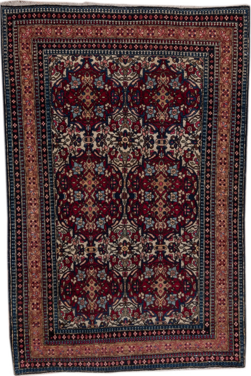 Antique Isfahan Area Rug (3' x 4')