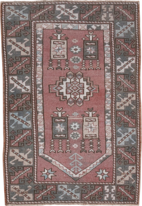 Vintage Oushak Area Rug (2' x 4')