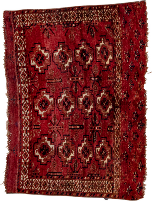Vintage Torkaman Area Rug (2' x 4')