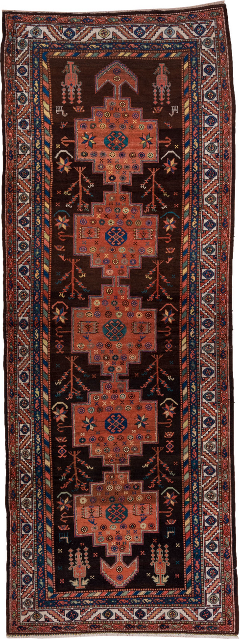 Antique Malayer Runner Rug (4' x 11')