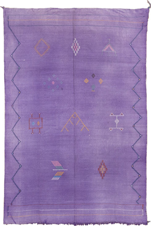 Vintage Cactus Kilim Area Rug (6' x 9')