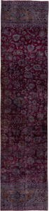 Vintage Overdyed Runner Rug (2' x 12')