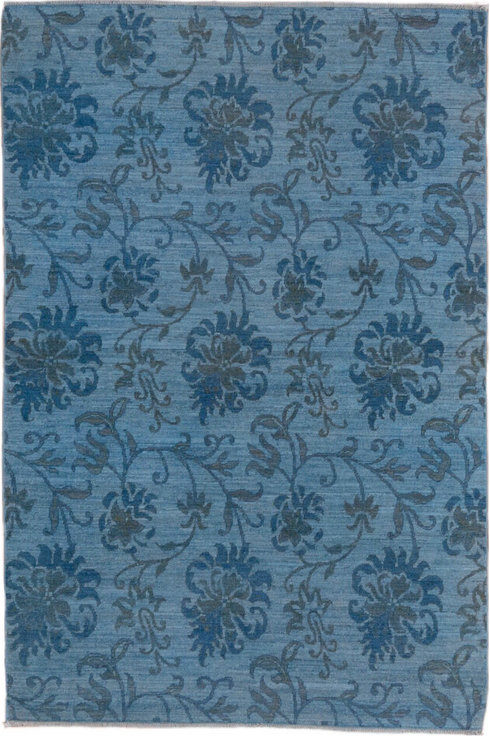 Vintage Overdyed Area Rug (4' x 5')