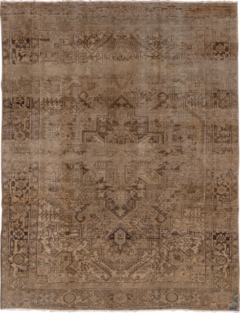 Antique Heriz Area Rug (7' x 9')