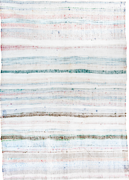 Vintage Rag Rug Area Rug (8' x 10')