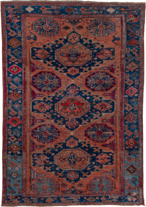 Antique Sumak Area Rug (6' x 9')