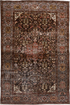 Antique Far.Sarouk Area Rug (4' x 6')