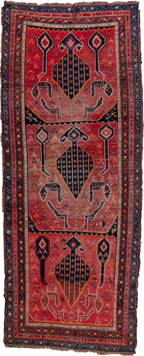 Antique Karabagh Runner Rug (3' x 8')