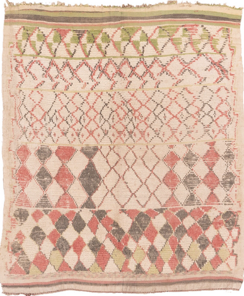 Vintage Moroccan Area Rug (5' x 5')