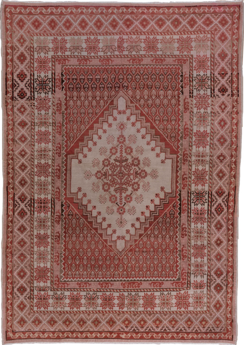 Antique Oushak Area Rug (6' x 9')