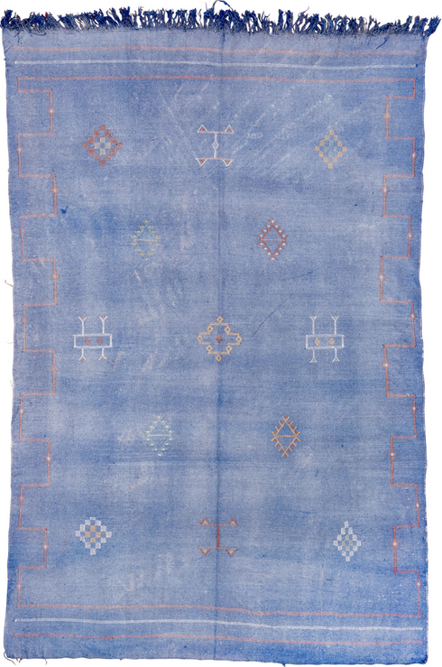 Vintage Cactus Kilim Area Rug (6' x 9')