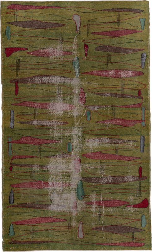 Vintage Art Deco Area Rug (5' x 8')