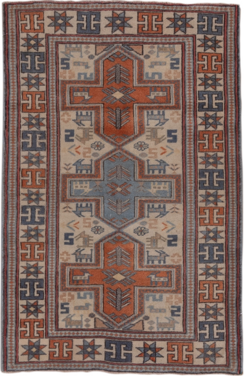 Vintage Oushak Area Rug (2' x 4')