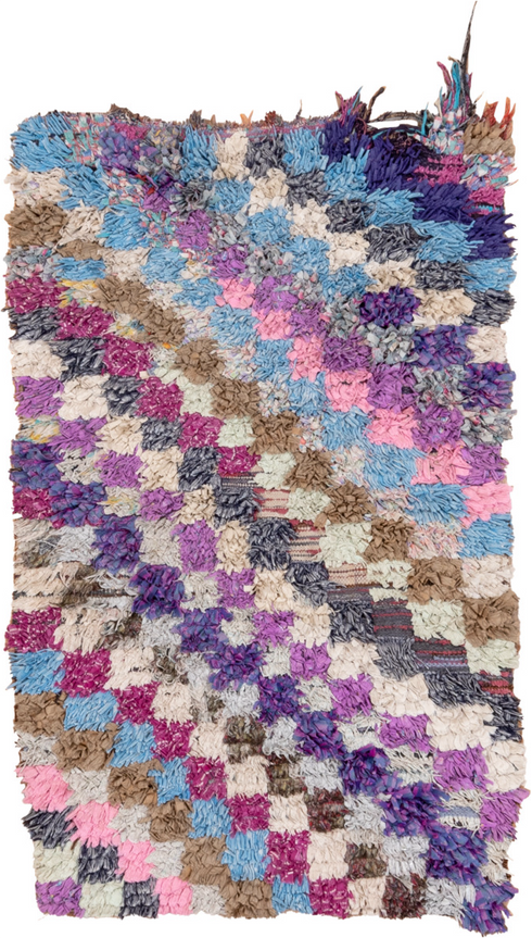 Vintage Rag Rug Area Rug (3' x 5')