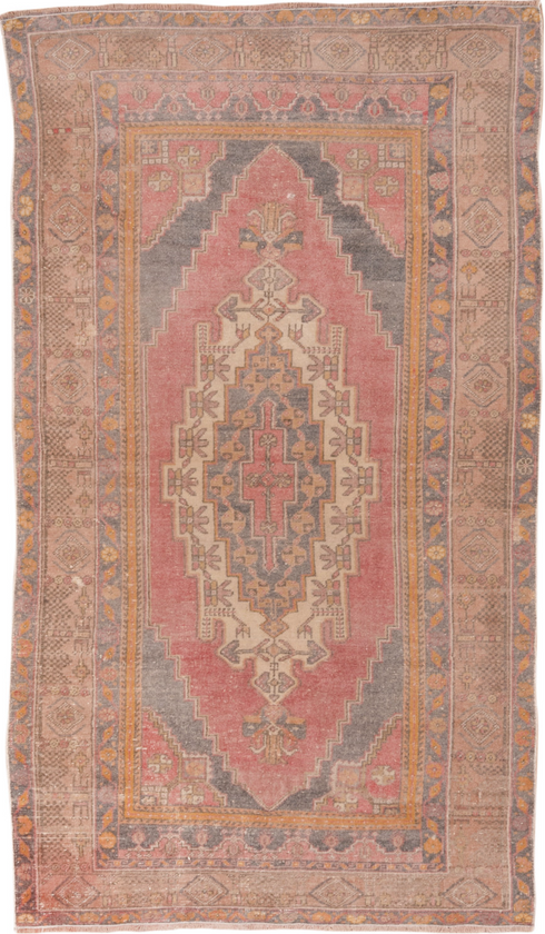 Antique Oushak Area Rug (4' x 7')