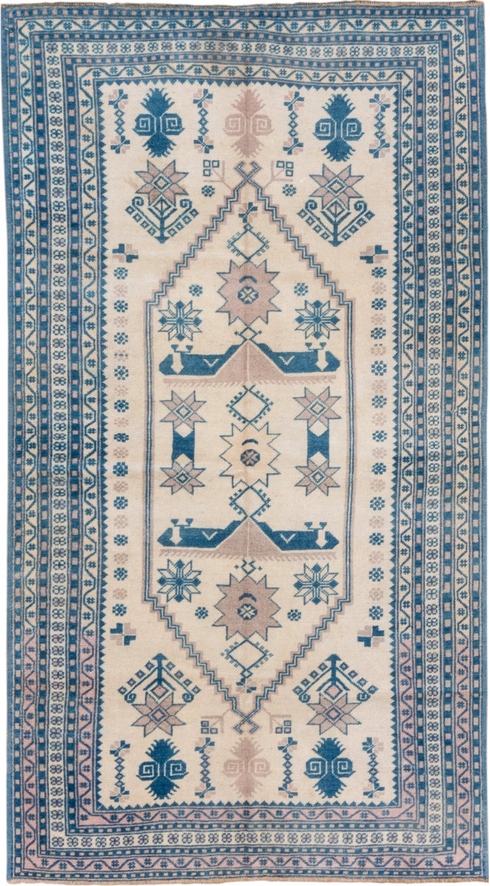 Vintage Oushak Area Rug (3' x 7')