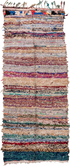 Vintage Rag Rug Runner Rug (4' x 10')