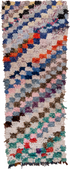 Vintage Rag Rug Runner Rug (2' x 6')