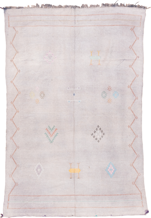 Vintage Cactus Kilim Area Rug (5' x 9')