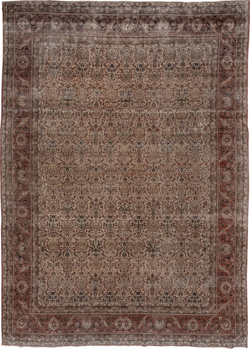 Antique Tabriz Area Rug (10' x 14')