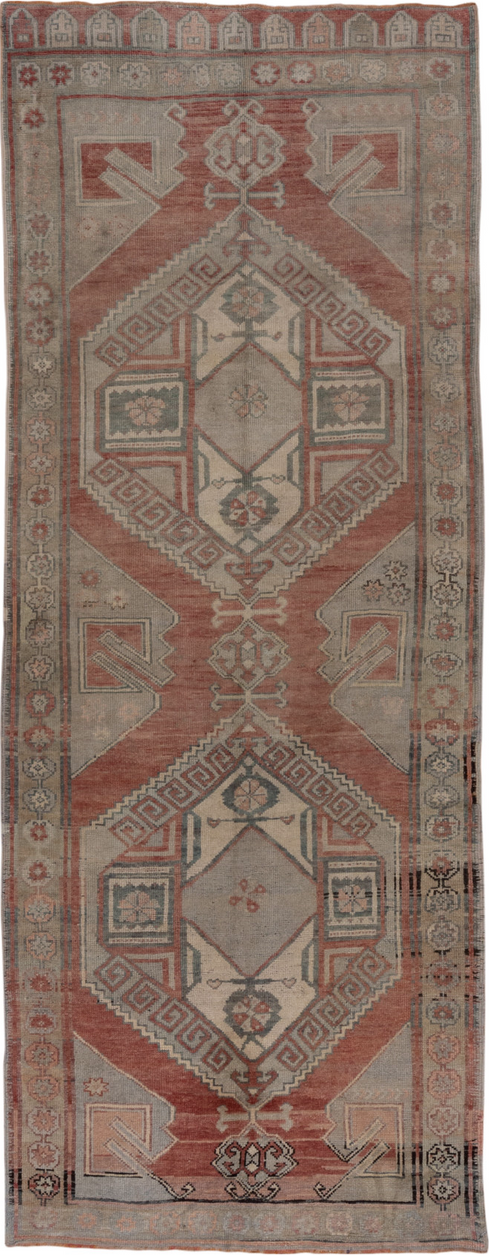 Vintage Oushak Runner Rug (4' x 11')