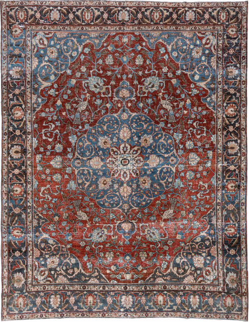 Antique Tabriz Area Rug (8' x 11')