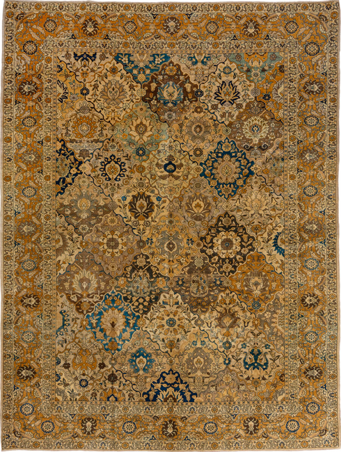 Antique Tabriz Area Rug (9' x 12')
