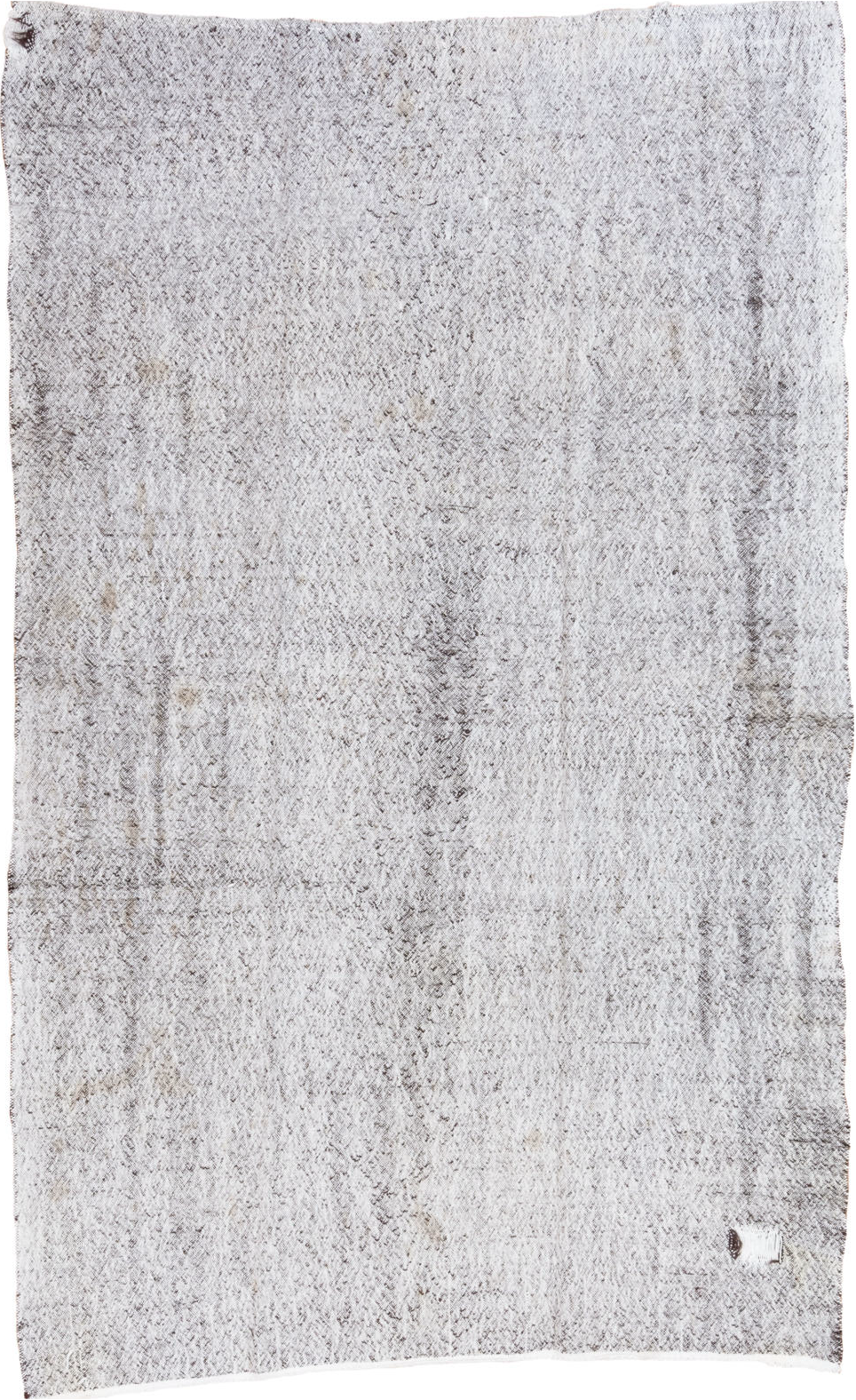 5' x 9' one-of-a-kind handmade vintage Flatweave medium size rug. Color palette: alice blue, dark gray, dim gray, gainsboro