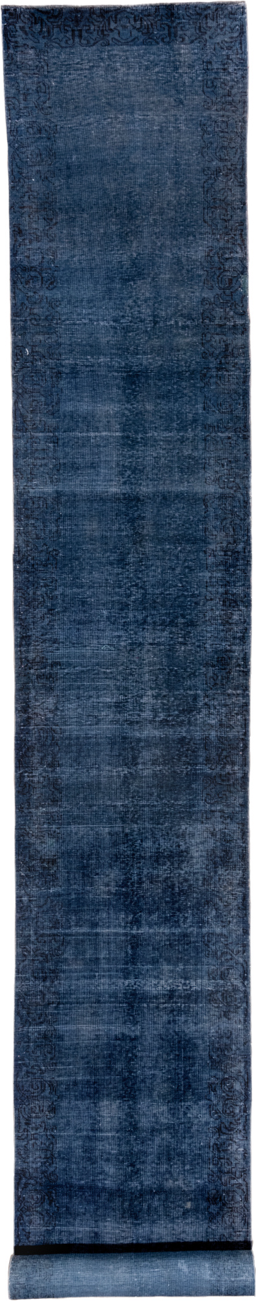 Vintage Overdyed Runner Rug (3' x 19')