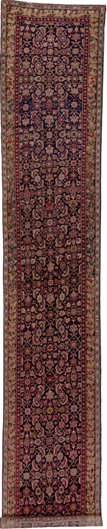 Antique Karabagh Runner Rug (3' x 18')