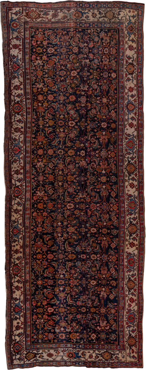 Antique Bidjar Runner Rug (4' x 12')