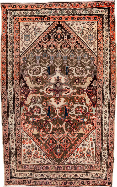 Antique Malayer Area Rug (3' x 5')