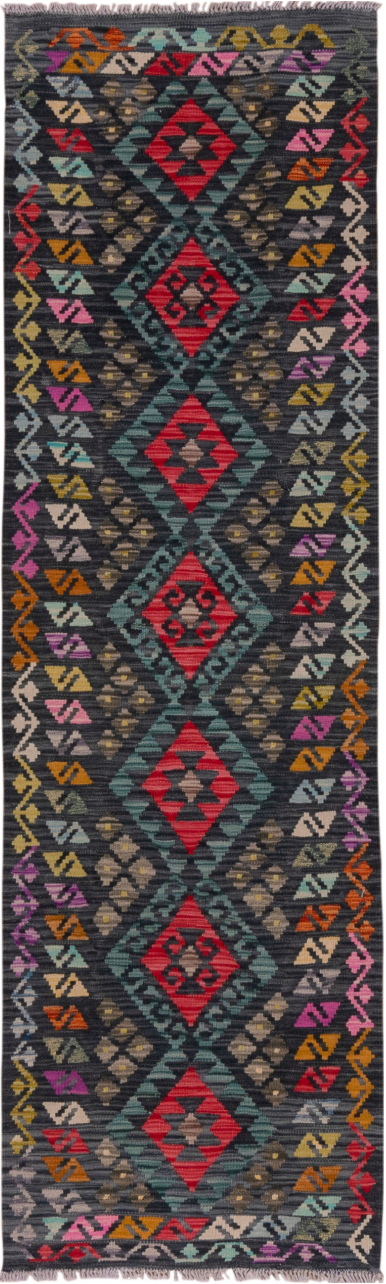 Vintage Kilim Runner Rug (2' x 8')
